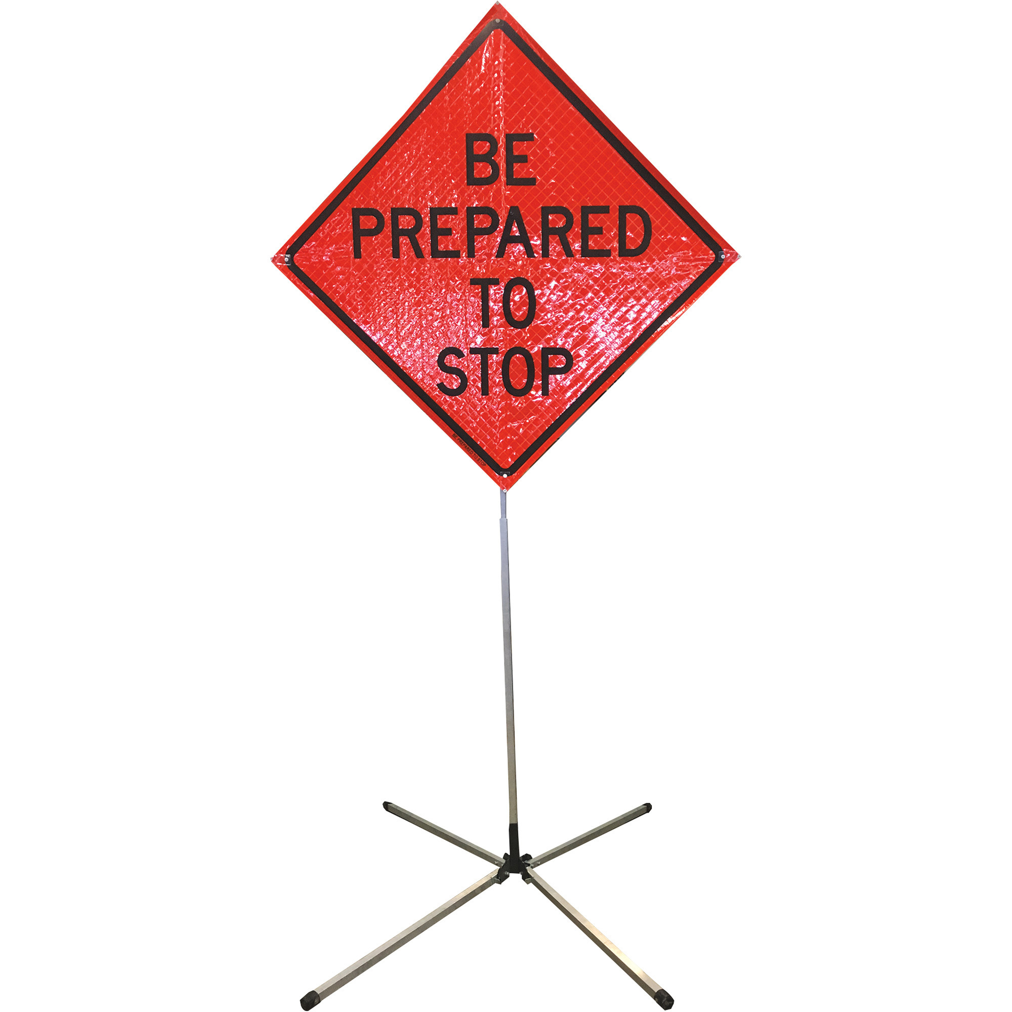 WATCHDOG Springless Sign Stand for Roll-Up Traffic   Safety Sign, Aluminum, for 36in. x 36in. or 48in. x 48in. Sign, Model# SS410A
